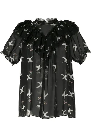 Macgraw Migration Bird Print blouse