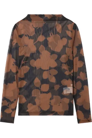 Closed Floral-print tulle top