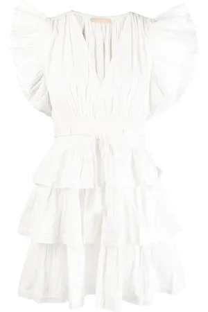 ULLA JOHNSON Camilla tiered minidress