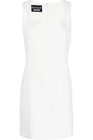 Moschino Square-neck sleeveless minidress