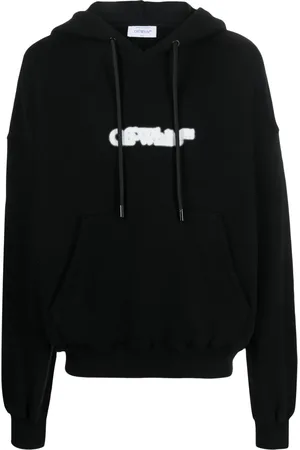 OFF-WHITE Logo-print cotton hoodie