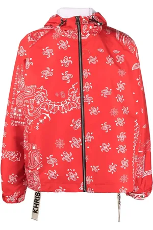 Khrisjoy Paisley-embroidery hooded jacket
