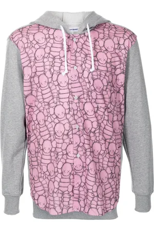 Comme des Garçons Colour-block cotton hoodie
