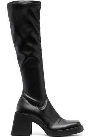 Justine Clenquet Chloe square-toe 80mm boots