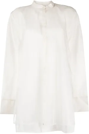 Rohe Button-up band-collar blouse