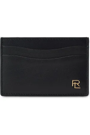 Ralph Lauren Small logo-plaque leather card holder