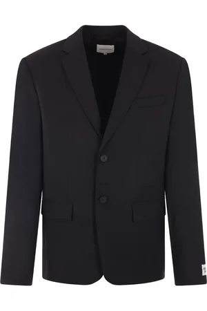 Maison Kitsuné Logo-patch wool blazer