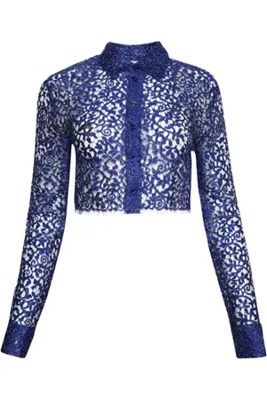 COPERNI Perforated cropped shirt