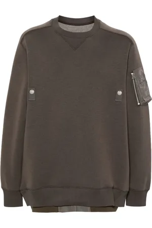SACAI Layered jersey sweatshirt