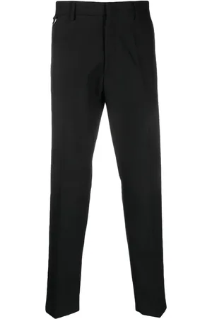 LOW BRAND Pressed-crease cropped trousers