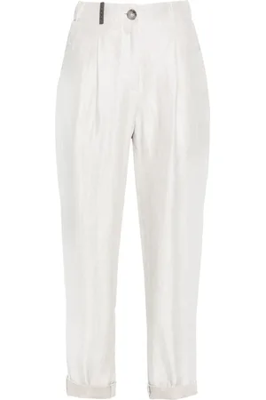 PESERICO SIGN Cropped tailored trousers