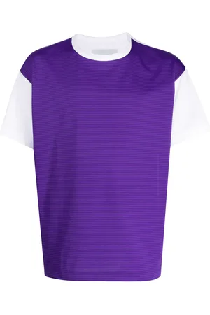 Fumito Ganryu Contrast-panel two-tone T-shirt