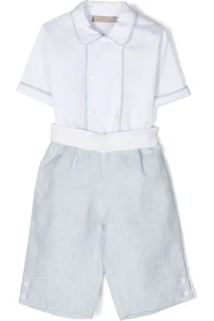 LA STUPENDERIA Cotton-linen trouser set