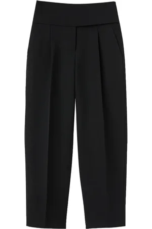 Jil Sander High-waist wool cropped trousers