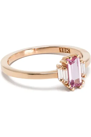 Suzanne Kalan 18kt rose sapphire and diamonds ring