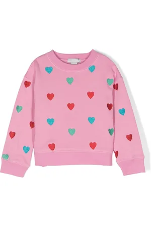Stella McCartney Heart-embroidered cotton sweatshirt