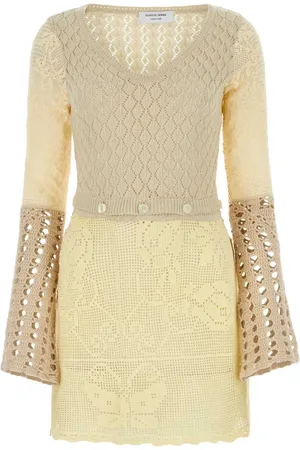 Marine Serre Crochet-knit mini dress