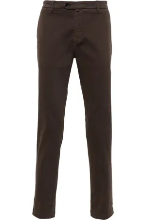BRIGLIA Cotton chino trousers