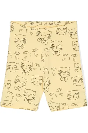 Mini Rodini Cathletes organic-cotton shorts