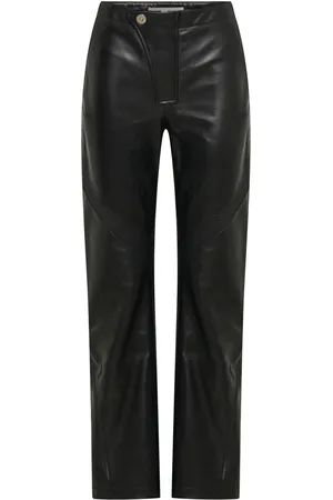 DION LEE Panelled leather trousers