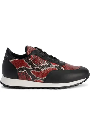 Giuseppe Zanotti Snake-print leather sneakers