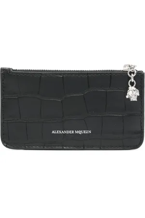 Alexander McQueen 2020s crocodile-embossed cardholder