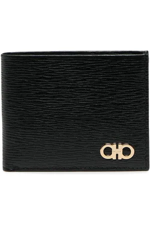 Salvatore Ferragamo Gold-tone logo plaque wallet