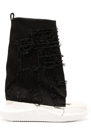 Rick Owens Slashed Fogachine high-top sneakers