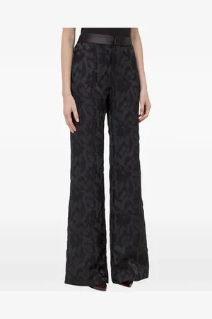 ALEXIS Jacquard flared trousers