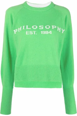 Serafini Logo-intarsia crew-neck jumper