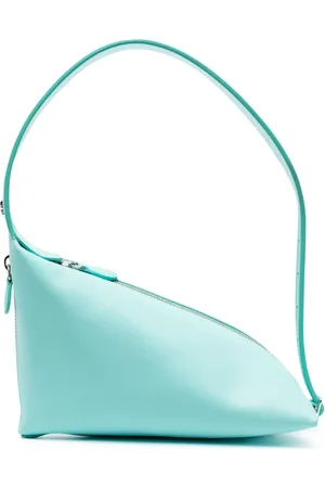 Courrèges Asymmetric logo-plaque shoulder bag