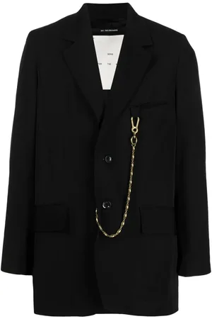 SONG FOR THE MUTE Chain-detail single-breasted blazer