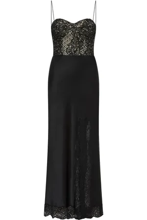 Rebecca Vallance Larisa lace-embellished silk dress