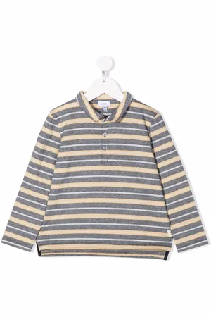 KNOT Striped-pattern polo shirt