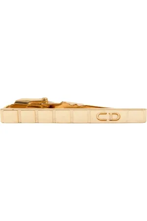 Dior 1990s CD-engraved tie link