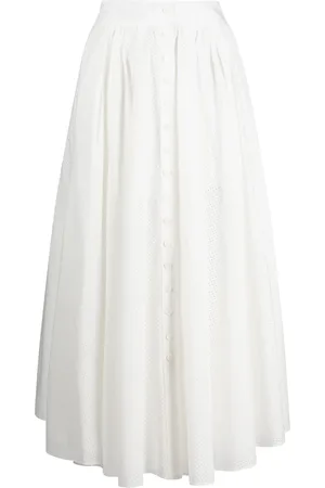 Serafini Perforated high-waisted skirt