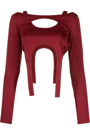 HELIOT EMIL Layered long-sleeved crop top