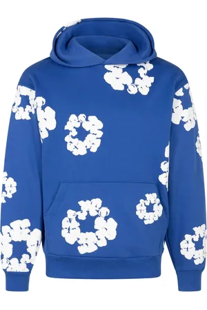 DENIM TEARS Wreath-print cotton hoodie