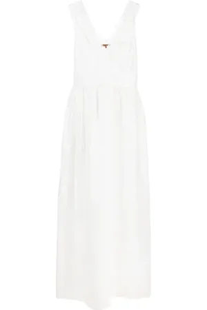 ERMANNO SCERVINO Lace-trim cotton dress