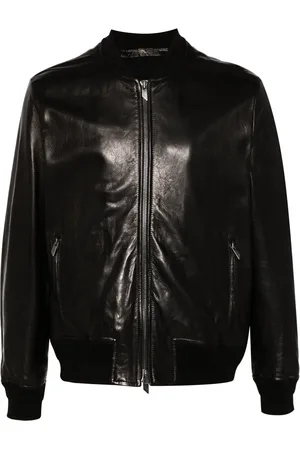 SALVATORE SANTORO Leather bomber jacket