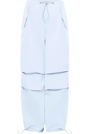 DION LEE Toggle twill wide-leg trousers