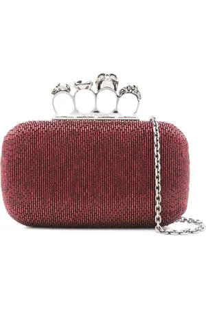 Alexander McQueen Four Ring Beaded clutch bag