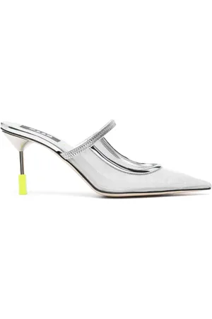Msgm 90mm mesh-detail mules