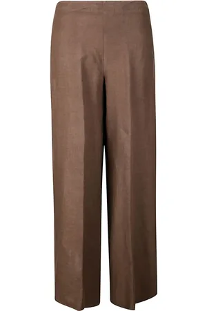 STEFANO MORTARI Linen palazzo trousers