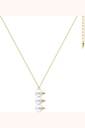 Tasaki 18kt yellow Danger Neo pearl pendant necklace