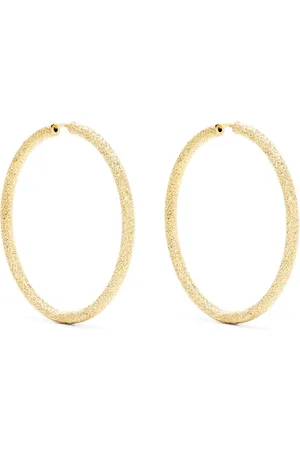 CAROLINA BUCCI 18kt yellow extra large florentine hoop earrings