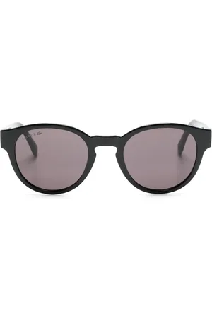 Lacoste Logo-engraved round-frame sunglasses