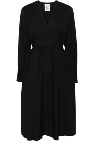 SEMICOUTURE Sofia pleat-detail midi dress