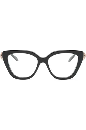 Bvlgari Serpenti-motif butterfly-frame glasses