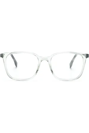 HUGO BOSS Transparent square-frame glasses